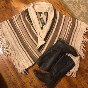 NWT! Ralph Lauren Blanket Shawl